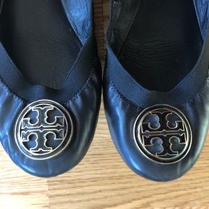 Tory Burch Black Caroline Ballet Flats